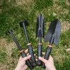 Set di giardinaggio addensato Set fiore e verdura utensili di raccolta Rake Shovel Dual-Should Hoe Pianta in vaso 4pcs / Set T10I130