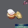 20pcs 15g Empty Cosmetic Pack for Eye Cream Portable Travel Cream Box Orange/Green/Wine Red Acrylic Jar Refillable Bottle