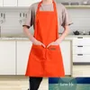 Cotton Canvas Apron with Pockets Painting Solid Color Apron Baking Chef Waiter Cleaning Hairdresser Supplies Factory price expert design Quality Latest Style