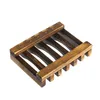 Natuurlijke houten zeep schotel lade houder opslag rack box container voor bad douche bathroom