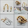 Bathroom Sink Faucets Faucets, Showers & As Home Garden Brushed Gold Retro Short Style And Cold Basin Faucet1 Drop Delivery 2021 Rl9Ol