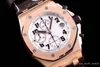 JF 26170 montre DE luxe 42*16 mm ASIA7750 volautomatisch uurwerk horloges 316L fijne stalen kast timing functie designer horloges