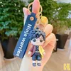 크리스마스 선물 Keychains 애니메이션 악마 슬레이어 Kimetsu no yiiba keychain 양면 열쇠 고리 자동차 가방 펜던트 그림 열쇠 고리