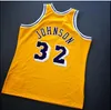 Personalizzato Uomini Giovani donne Vintage Johnson Mitchell Ness 84 85 College Basketball Jersey Taglia S-4XL o personalizzato qualsiasi nome o numero di maglia