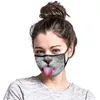 3D designer máscara de rosto reutilizável desenhos animados designer de poeira máscara ultravioleta-à prova de desenho animado máscara de festa de festa de festa 12 estilo