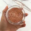 Evidenziatori satinati trasparenti di marca di lusso champagne e oro rosa 2Color Girl Face Makeup Brozers con alta qualità