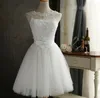 Abito estivo in pizzo con diamanti Abito da donna senza maniche Adorabile bianco Bowknot Corto e sottile Abiti da festa di Natale Vestido Casual