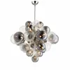 Nordic Luxury Glass Globe G9 Pendant Lamps Living Room Metal Pendant Chandeliers Lighting Indoor Luminarias Fixtures Lamparas