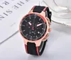 2021 جريمة Quartz Watch Dial Work Leisure Fashion Tick Sports Watch4194G