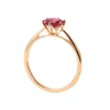 Cluster Rings Dodo Classic 6 Vintage Rose Gold Color for Women Red Stone Bridal Wedding Fashion Jewelry Accesorios Mujer DD538