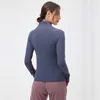Yoga Jacket Women's Zipper Slim Fitness Sweat Wicking Tight Sports Coat Running Casual Workout Gym Clothes Tops