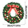 Kerst Trompet Krans Xmas Deur Garlands Oranten Party Opknoping Decor voor Thuis Gelukkig Nieuwjaar Naviidad Muur Hanger 2021 # 40