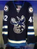 50 Jack Roslovic Manitoba Moose Jets Hockey Jersey Stitched 사용자 정의 및 번호 21 Francis Beauvillier 42 Peter Stoykewych