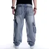 Heren jeans Mannen Mode Hiphop Plus Size Losse Baggy Denim Broek Rechte Broek Streetwear Cargo Skateboard