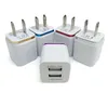 Toppkvalitet 5V 211A Dubbel USB AC Travel US Wall Charger Plug Dual Charger för smarttelefonadapter8317597