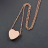 Rostfritt stål kremeringsmycken för Ashes Heart Urn Necklace Memorial Pendant Keepsake For Women Men284w