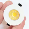 6 sztuk / partia 3W Małe LED Downlights Wpuszczane Mini Cob Szafki Spot Lights Hole Rozmiar 30mm Light