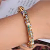 Women's Fashion Cloisonne Korean Version Hollowed Out Diamond Plated Jewelry Gift Court Style Retro Bracelet