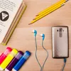 Atacado Botões de orelha a granel nos fones de ouvido com fio fones de ouvido fones de ouvido - fone de ouvido de sala de aula de Earbuds sem microfone para Android Mistion Color