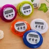 Ny stil Gullig Mini Round LCD Digital Matlagning Hem Kök Timare Nedräkning Matlagning Timer Räkna ner Väckarklocka