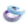 Multicolor Acrílico Esponja Headband 3.8cm Mulheres Menina Sparkly Hairbands Presente Para Amigo Amigo Acessórios De Cabelo Da Forma