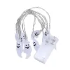 Halloween Fairy Lights White Ghost String Decoration Horror Bedroom Gift TB Y0720