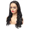 4x4 Body Wave Lace Closure Wig Brazilian Closure Wig Huma Hair Wigs 250% Full densitet Förplockade Front Pärlor