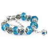 Cristal grand trou perles Bracelet à breloques Europe élégant bricolage perles Bracelets pour dames vente bijoux de mode en gros