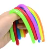 Stretchy String Decompression Toy Neon Flexible 26*1cm Elastic Strings Rope Sensory Unzip Kids Novelty Toys