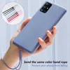 Liquid Silicone Phone Cases For Samsung A51 A71 A50 A21S A31 S21 S20 S8 S9 S10 Note 20 10 8 9 Solid Color Soft Back Cover