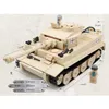 Kazi Ky82011 Tank Modell Kit Byggnadsblock Bricks WW2 995PCS Century Militär 3D King Tiger 323 Toy For Boy