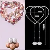 144cm Heart Shaped Balloon Stand Wedding Parties Decorations Love Balloons Wreath Arch Frame Valentines Day Bridal Ballons Deco Party Decora