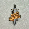 Pins, Brooches Novelty Sword Enamel Pins Lapel Pin Badge Halloween