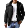 Giubbotti da uomo Bomber Giacca con cerniera Inverno Maschile In pile Cappotti caldi Casual Streetwear Solido Manica lunga Tasche con zip Abbigliamento uomo