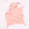 A970 bébé bébé coton bio dort avec la poupée lapin bave serviette bébés bavoir bandana burp chiffons