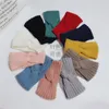 2021 hiver oreille plus chaud bandeaux femmes mode élastique laine tricoté bandeau bandeau bandeau filles élégant bandeau de cheveux accessoires