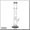 Thick glass bong double perc eight arms tree water pipe 16" tall hookahs heady big bongs with downstem and bowl