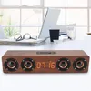 Speakers portáteis Bluetooth Speaker 4 TV SoundBar Woofer Sound Coluna Subwoofer com LED Clock Display FM Radio Sistema Acoustic Boom Box