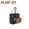 2021 torba typu tote torebka damska skrzynki torebki torebki brązowy kwiat leopard skóra 45856 torby na zakupy MM rozmiar 32/29/17cm # LNF-01