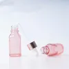 5ml 10ml 15ml 20ml 30ml 50ml 100ml bottiglia contagocce rosa vetro multi-szie bottiglia di olio essenziale corpo rosa coperchio oro rosa bottiglia cosmetica secondaria1375