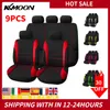 Universal 9 st CAR COVER Auto Inredning Dekoration Skyddande kudde Vehicle Styling Automotive SEAT-skyddet passar mest