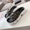 Flipers de mulheres Clear Shoes Crystal Platform Zapatillas de Mujer Flip Flop Trendy for Women 2021 Moda