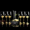 Carafe en verre à vin couleur émail de style européen personnalité créative maison verre à vin verre à Champagne coupes cadeaux 210326