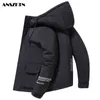 ANSZKTN 2020 New winter padded down jacket men's High Quality Thick Warm Winter Jacket young white duck down warm casual coat Y1103