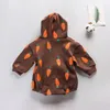 Autumn And Winter Bodysuit Baby Plush Thickened Hoodie Boys Easy Leisure Born Clothes 210429