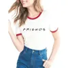 Amis émissions de télévision femmes Hipster chemises Tumblr graphique T-shirt femmes amis Ringer Tee T-shirt mode coton vêtements haut 210518