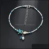 Anklets jóias boho freshwater pérola charme mulheres descalço sandálias beads beads bracelet pulseira entrega 2021 1qtxe