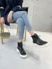 Fashion Designer Trend Boots Black Silver Glitter Elegant Women's Short Boot Design Casual Shoes Y280E17010