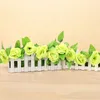 Dekorative Blumenkränze, Rosengirlande, künstliche Blumenrebe, Efeublatt, 2,1 m, für Zuhause, Kunstseide, DIY-Party-Dekoration