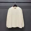 Maglietta allentata Uomo Donna Lettera di alta qualità Maglietta casual oversize in cotone a maniche lunghe T-shirt O-Collo